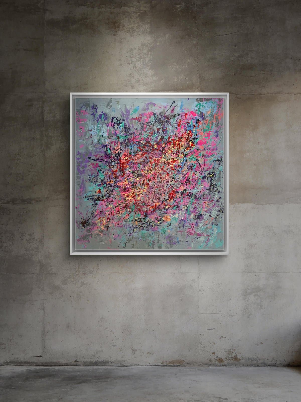 From Chaos to Light, painting by Nour Aouissaoui