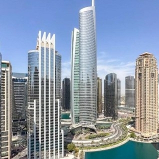 View of the Dubai skyline from the SUMERSON Dubai office